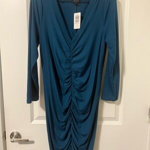 Torrid Teal Ruched Dress